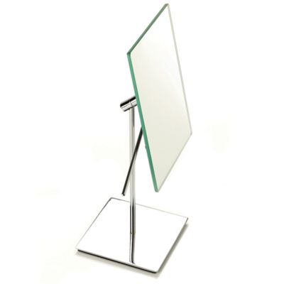 Chrome plated pedestal mirror