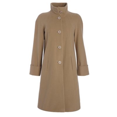 Camel cashmere blend coat