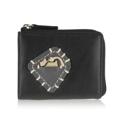 Black &39Enigma&39 Zip Coin Purse