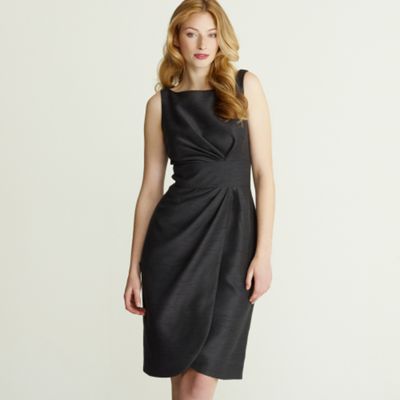 Dark grey tulip shift dress