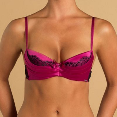 Bright pink 'Vamp' plunge bra