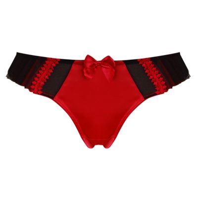 Red Frou Frou thong