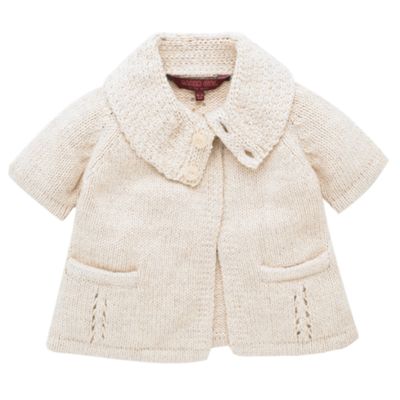 Natural chunky knitted cardigan