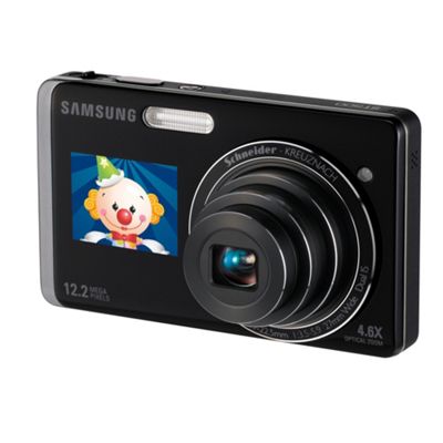 Black ST500 digital camera with hidden LCD