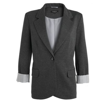 Collection Grey ponte boyfriend jacket