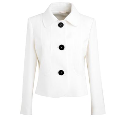 White textured jacket