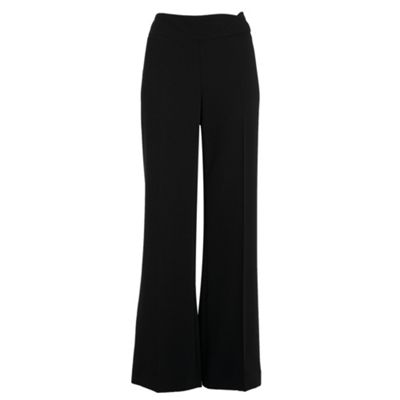 Black fluid tailored trousers