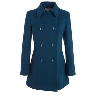 Debenhams Classics Green double breasted coat