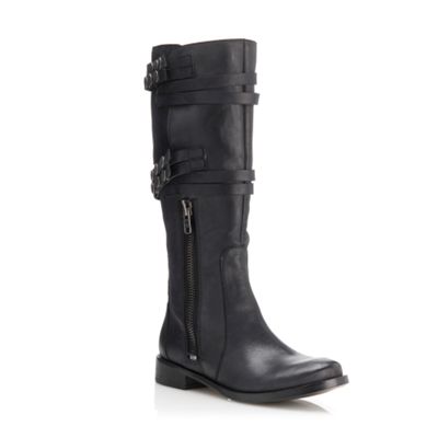 Black biker boots
