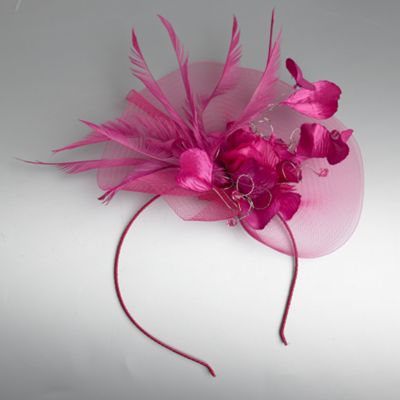 Pink hidden gem fascinator