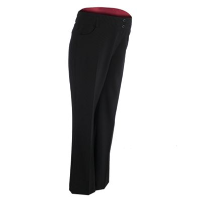 Maternity black pinstripe trouser