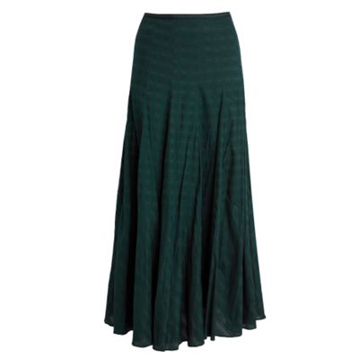 Dark green maxi skirt