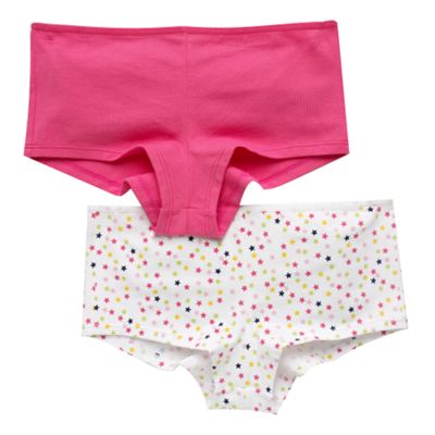 Pack of two star and plain shorties