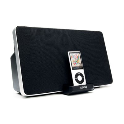 Black house party 4 speaker, radio, iPod dock