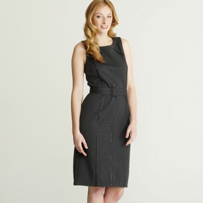 Grey trim dress