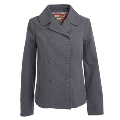 Dark grey double breasted jacket