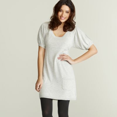 Light grey knitted dress