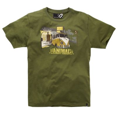 Animal Green bus print t-shirt