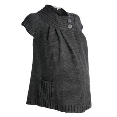 Maternity grey swing shape cardigan