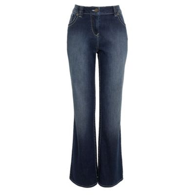 Indigo blue western slim jeans
