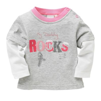 Blue Zoo Baby Grey Daddy rocks t-shirt