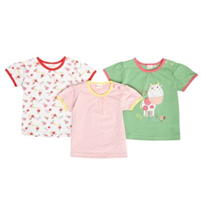 bluezoo Pack of three babies daisy t-shirts