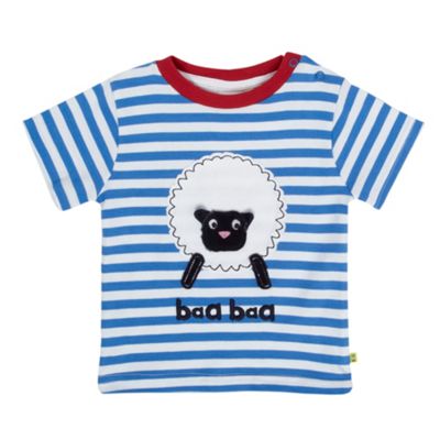 bluezoo Babies blue sheep design t-shirt