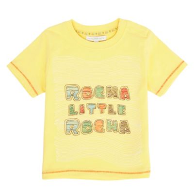 Rocha.John Rocha Yellow embellished boys t-shirt