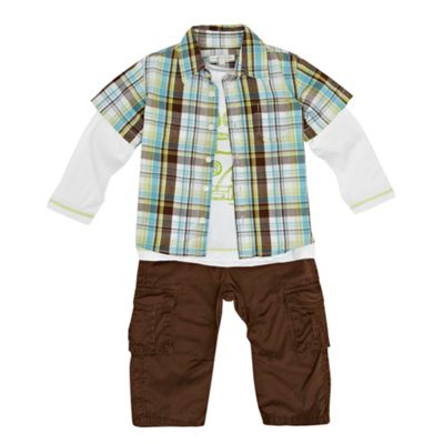 Babies brown t-shirt and trousers set