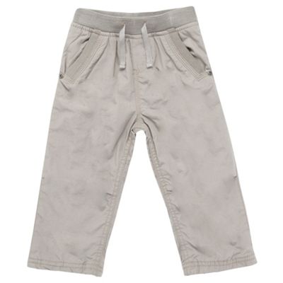 Babies grey ribbed waist trousers