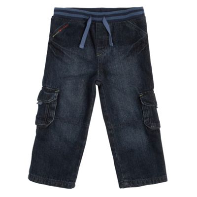 Babys dark blue jeans