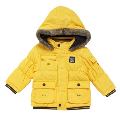 Babys yellow padded parka jacket