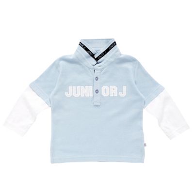 Designer Babies light blue logo polo shirt                                                                                      