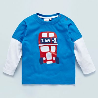 Boys blue No. 1 bus t-shirt