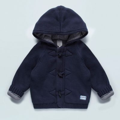 Designer Babies navy hooded duffle cardigan                                                                                     
