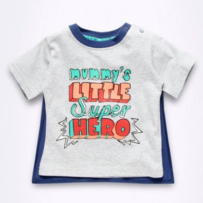 Babies grey detachable caped t-shirt
