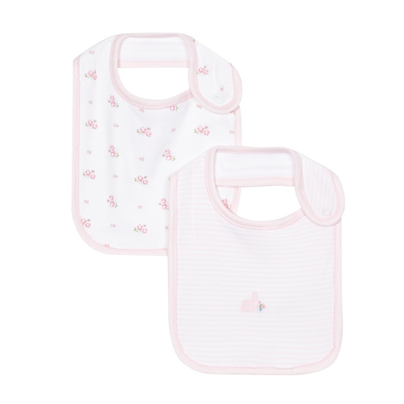 J by Jasper Conran - Pack Of Two Baby Girls' Floral Pink Bibs Review