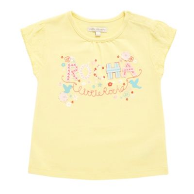 Rocha John Rocha Babys yellow logo print t-shirt