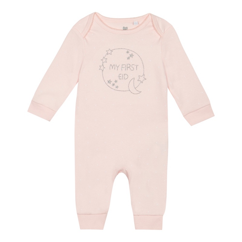 bluezoo - Baby Girls' Pink 'My First Eid' Long Sleeve Sleepsuit Review