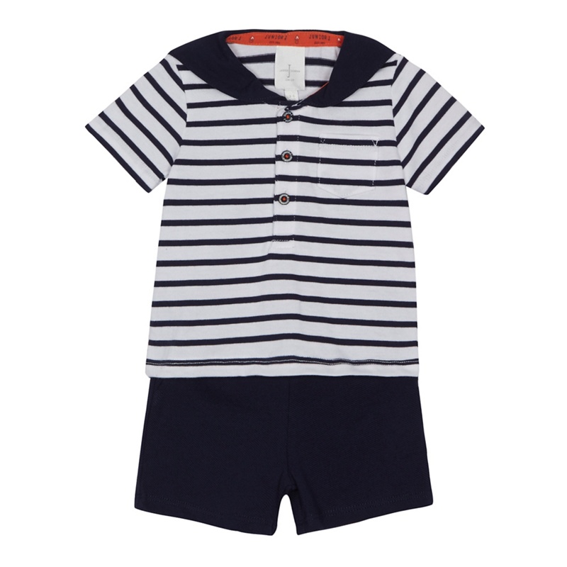 J by Jasper Conran - Baby Boys' White Striped Sailor T-Shirt And Navy Shorts Set Review