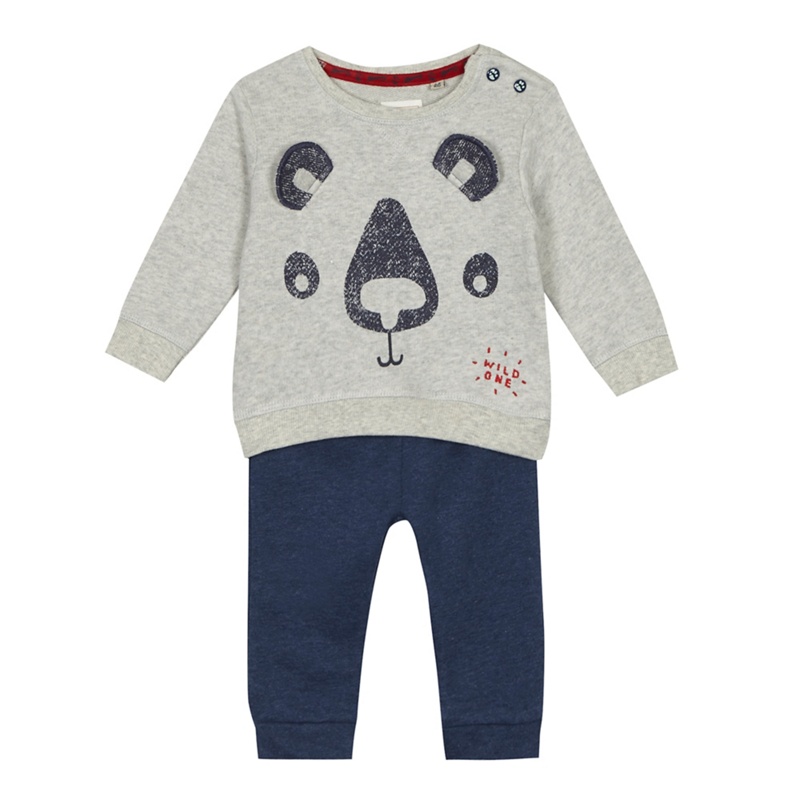 Mantaray - Baby Boys' Panda Print Sweatshirt And Jogging Bottoms Review