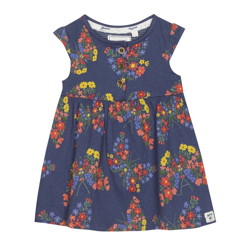 bluezoo - Baby Girls' Blue Floral Print Dress Review