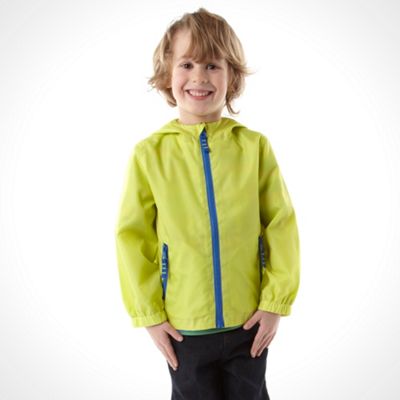 Boy's yellow lightweight hooded jacket                                                                                          