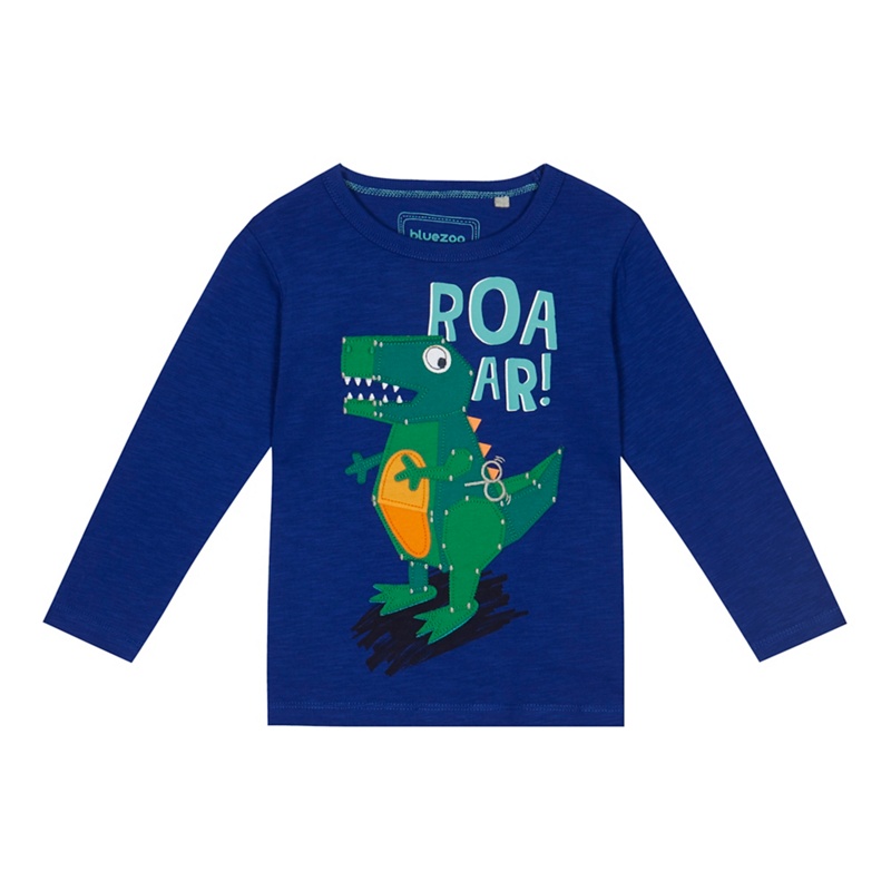 bluezoo - 'Boys' Blue Dinosaur Applique Top Review