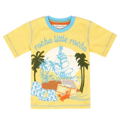 Rocha.John Rocha Yellow Island boys t-shirt