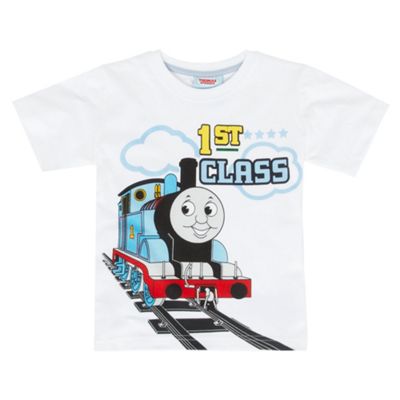 White Thomas the Tank Engine t-shirt