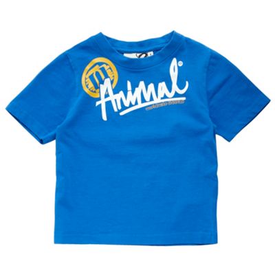 Animal Blue boys slogan t-shirt