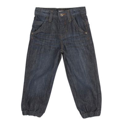 Boys blue cuffed hem jeans