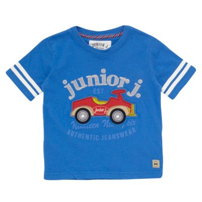 J by Jasper Conran Boys blue applique car t-shirt