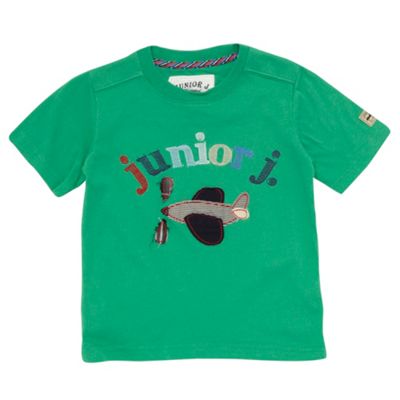 Boys green plane t-shirt